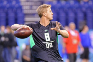 Jared Goff at the 2016 NFL Combine Photo credit: Gregory Payan/AP