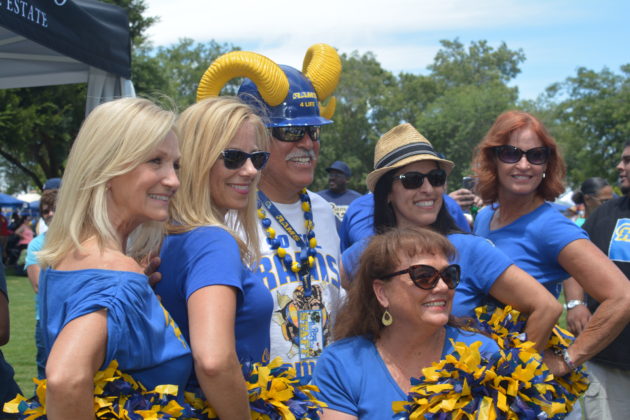 Some former Rams cheerleaders were present too. Photo credit: Beautiful Memories by Valerie Gomez.